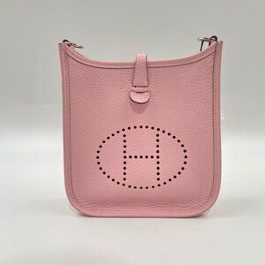 Like-New ✨ Hermes Mini Evelyne TPM in Rose Sakura 🌸